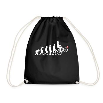 Evolution Radball Radballer Hallenradball Radsport - Turnbeutel - Schwarz - Vorne