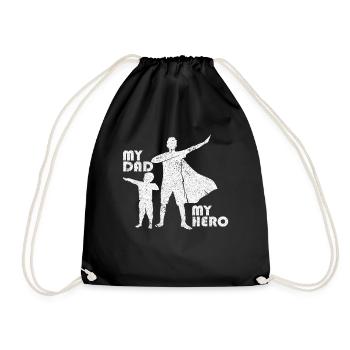 Father's Day Father Dad Dad King Hero Hero Gift - Drawstring Bag - black - Front