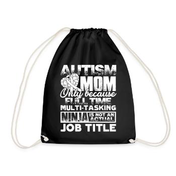 Sensibilisation à l'autisme - Sac de sport léger - noir - Devant