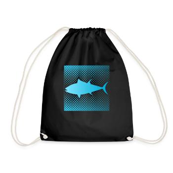 Pêche au thon drôle - Sac de sport léger - noir - Devant