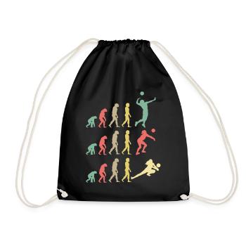 Volleyball Evolution - Turnbeutel - Schwarz - Vorne