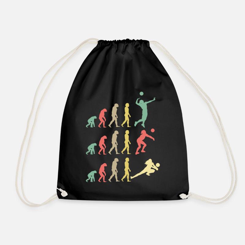 Volleyball Evolution - Turnbeutel - Schwarz