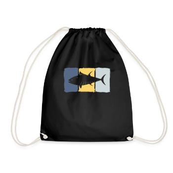 Pêche au thon en haute mer - Sac de sport léger - noir - Devant