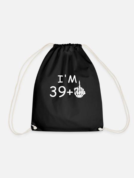 J'ai 40 ans - Drôle 40e cadeau d'anniversaire - Sac de sport léger - noir