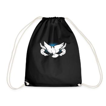 Pigeons - Drawstring Bag - black - Front