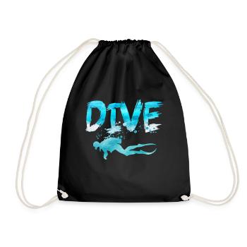 Diver Dive Divemaster Diving Diver Sea - Sac de sport léger - noir - Devant