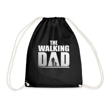 Fête des Pères, papa walking cadeau pour les futurs papas - Sac de sport léger - noir - Devant