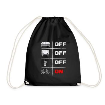 Cyclists Cyclists for cyclists - Drawstring Bag - black - Front
