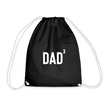 Dad 3 father of Three kids Fathers Day Gift Dad Gr - Sac de sport léger - noir - Devant