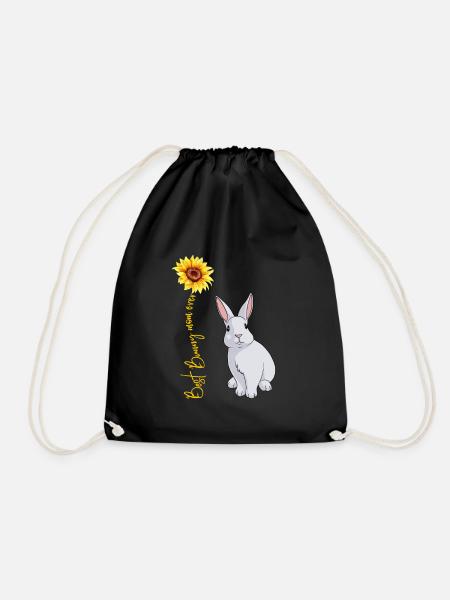 Best Bunny Mom Ever Kaninchen Mutter Hasen Spruch - Turnbeutel - Schwarz