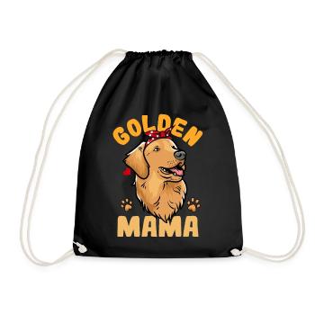 Golden retriever - Sac de sport léger - noir - Devant