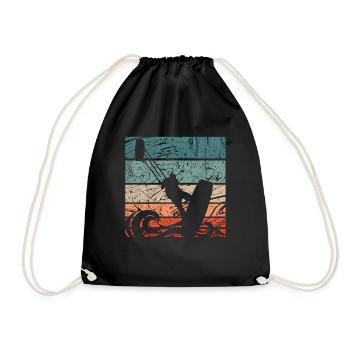 Kitesurfer Vintage - Sac de sport léger - noir - Devant