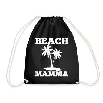 Sommerurlaub Sonne Strand Palmen - Turnbeutel - Schwarz - Vorne