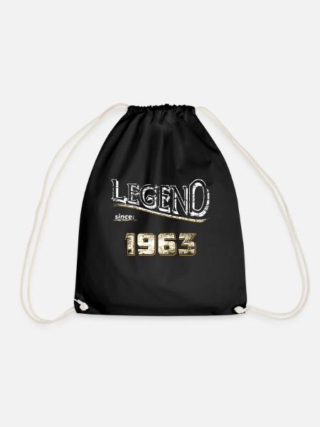 Legend since 1963 / legend since 1963 / legendary - Drawstring Bag - black