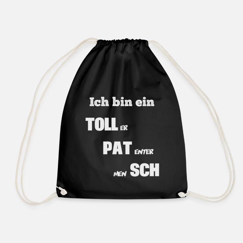 Ich bin ein Tollpatsch - Turnbeutel - Schwarz