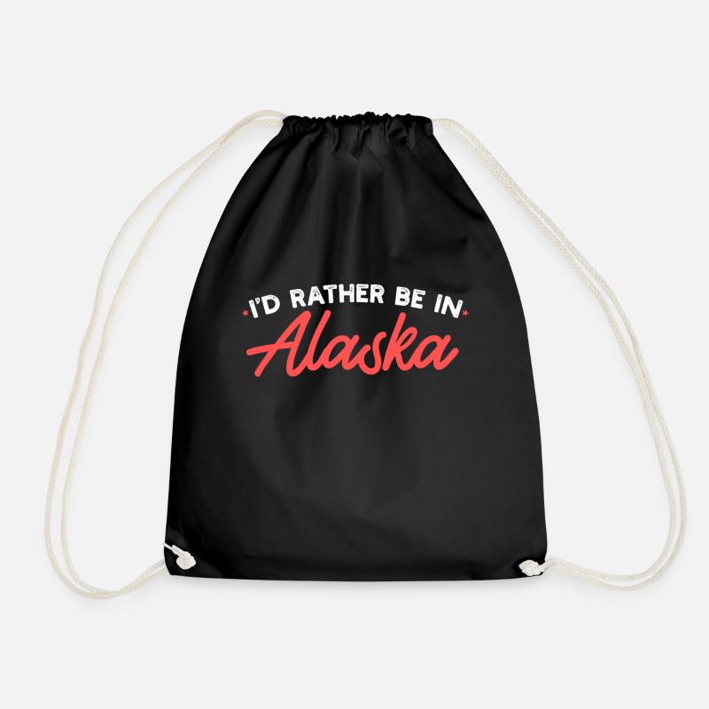Alaska - Drawstring Bag - black