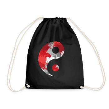 Qigong Qi Gong Tai Chi Thai Chigong Yoga - Turnbeutel - Schwarz - Vorne