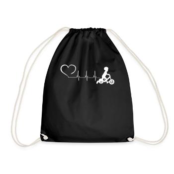 BALANCE BICYCLE ECG HEARTBEAT - Sac de sport léger - noir - Devant