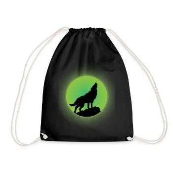 Wolf Glow - Sac de sport léger - noir - Devant