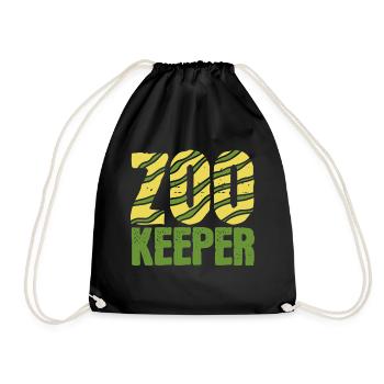 Zookeeper - Drawstring Bag - black - Front