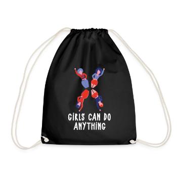 Puissance féminine - Sac de sport léger - noir - Devant