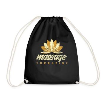 Massagetherapeut Geschenk Job - Turnbeutel - Schwarz - Vorne