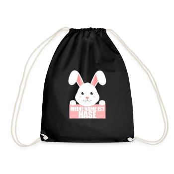 MEIN NAME IST HASE - Turnbeutel - Schwarz - Vorne