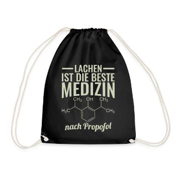 Sarkasmus Propofol Strukturformel - Turnbeutel - Schwarz - Vorne