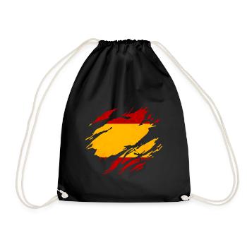 Drapeau Espagne - Sac de sport léger - noir - Devant