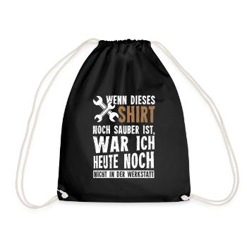 Kfz-Mechatroniker Ausbildung Mechatroniker - Turnbeutel - Schwarz - Vorne
