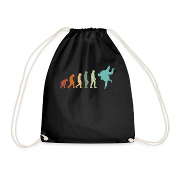 JUDO EVOLUTION JUDO Judoka JUDO Kampfsport Vintage - Turnbeutel - Schwarz - Vorne