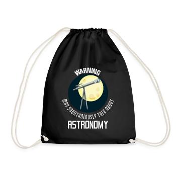 Cadeau astrophysique planètes astronomie - Sac de sport léger - noir - Devant