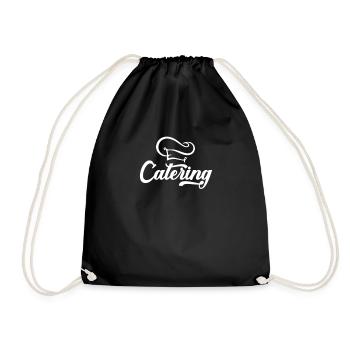 Caterer Delivery Service Party Service Catering - Drawstring Bag - black - Front