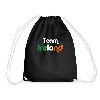 Team Irland - Turnbeutel - Schwarz - Vorne
