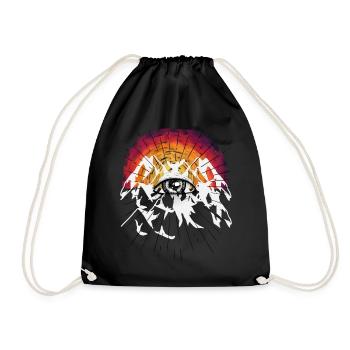 Death Beyond God Jesus Resurrection Funeral - Drawstring Bag - black - Front