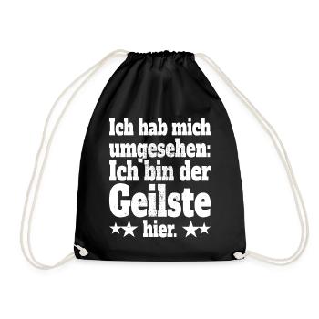J'ai regardé autour de moi, je suis le plus chaud ici - Sac de sport léger - noir - Devant