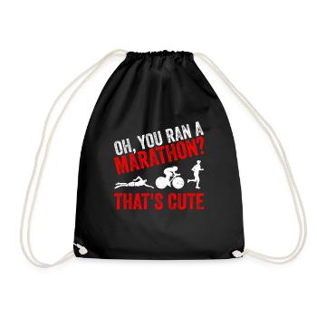 Triathlon triathlète triathlète cadeau - Sac de sport léger - noir - Devant