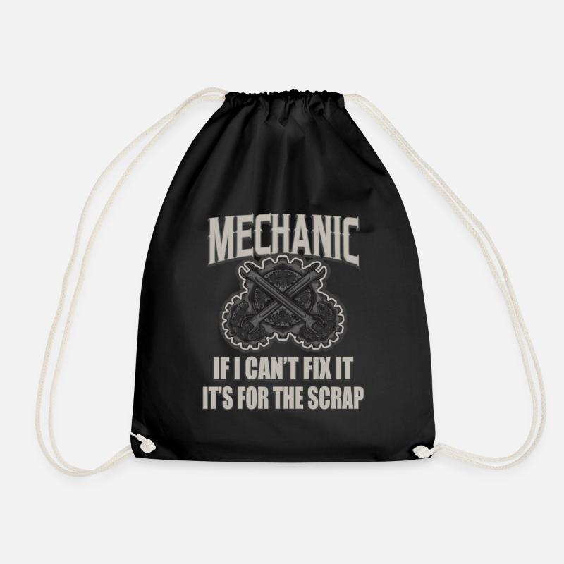 car Mechanic - Drawstring Bag - black