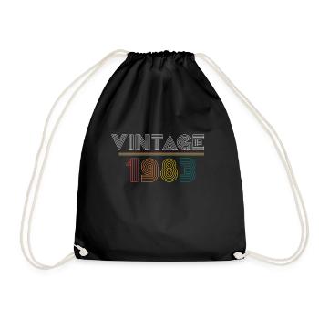 millésime 1983 - Sac de sport léger - noir - Devant
