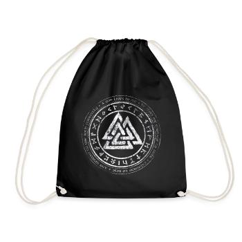 Valknut Viking Celger Ceten Germanen noeud runen - Sac de sport léger - noir - Devant