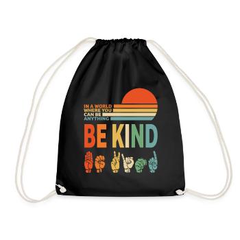 Être enfant - Sac de sport léger - noir - Devant
