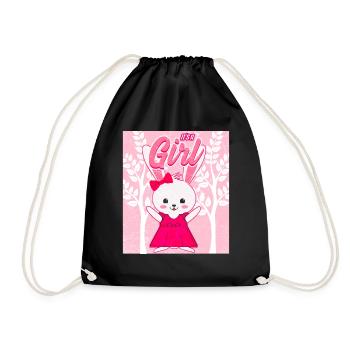 Bébé fille fille - Sac de sport léger - noir - Devant