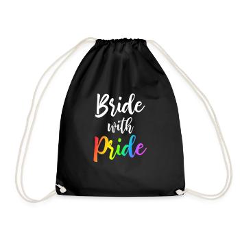 Mariée avec fierté - mariage homosexuel CSD LGBT - Sac de sport léger - noir - Devant