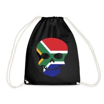 South Africa Skull - South Africa - Turnbeutel - Schwarz - Vorne