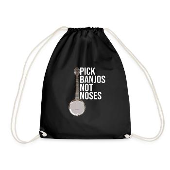 Banjo - Pick Banjos Not Noses - Sac de sport léger - noir - Devant
