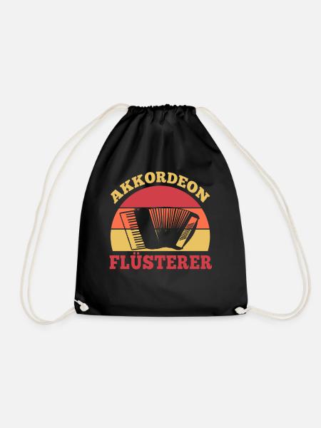 Akkordeon Flüsterer - Turnbeutel - Schwarz