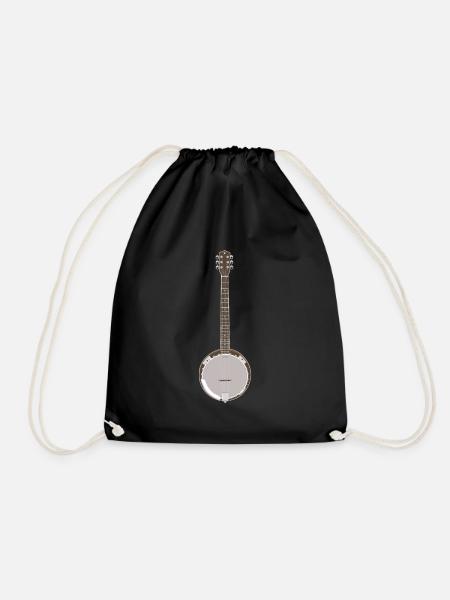 Banjo - Single Banjo - Drawstring Bag - black