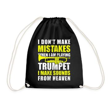 Trumpeter Trumpets Trumpet Gift - Drawstring Bag - black - Front
