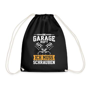 Le garage appelle je dois visser - Sac de sport léger - noir - Devant