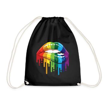 Gay Gay Pride Lgbt Lesbisch Schwul Gaymer - Turnbeutel - Schwarz - Vorne